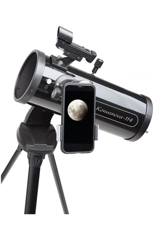 KONUS KONUSNOVA-114 Telescopio Astronomico Rifrattore Newton con Diametro 70 mm, Lunghezza Focale 900 mm e Treppiede.