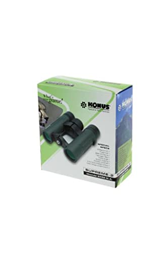 KONUS SUPREME-2 8x26 Binocolo Impermeabile Robusto da Caccia con Ponte Aperto, Zoom 8x26