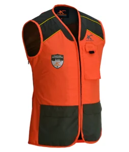 KONUSTEX GAMETOP LADY Gilet da caccia da donna arancione resistente all’acqua, battuta al cinghiale