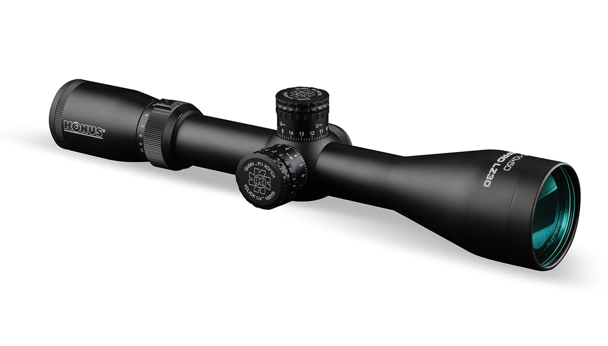 KONUS Konuspro LZ-30 2.5-10x50 Ottica per Carabine da Caccia, Doppio Azzeramento con Campo Visivo Allargato, Zoom 2.5-10x50, Reticolo 30x30 Illuminato