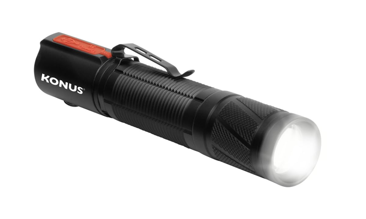 KONUS KONUSLIGHT-RC7 Torcia  Ricaricabile 1200 lm E Luminosità Variabile, Dimensioni Compatte