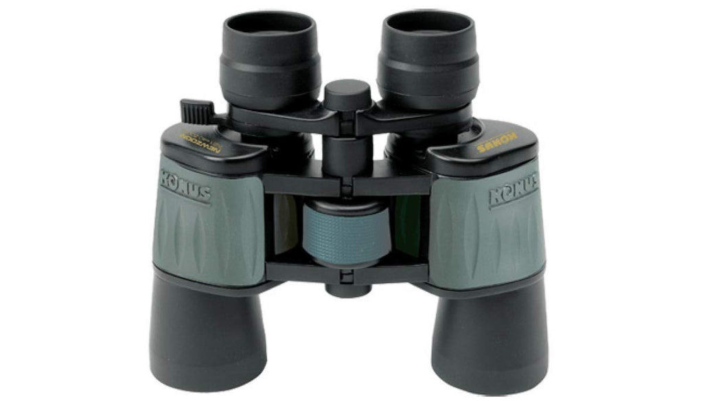 KONUS NEWZOOM 24x50 Binocolo da Caccia, Trekking e Birdwatching, gommato verde, Zoom Variabile 8-24x50