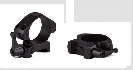 KONUS STEEL-QR 30 mm -LOW Set di Anelli di Montaggio per Ottiche in Acciaio di Alta Qualità