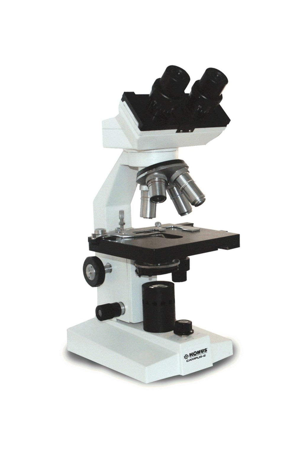 KONUS CAMPUS-2 Microscopio Biologico Binoculare con Testa Girevole e Regolazione della Distanza Interpupillare con Zoom 1000x