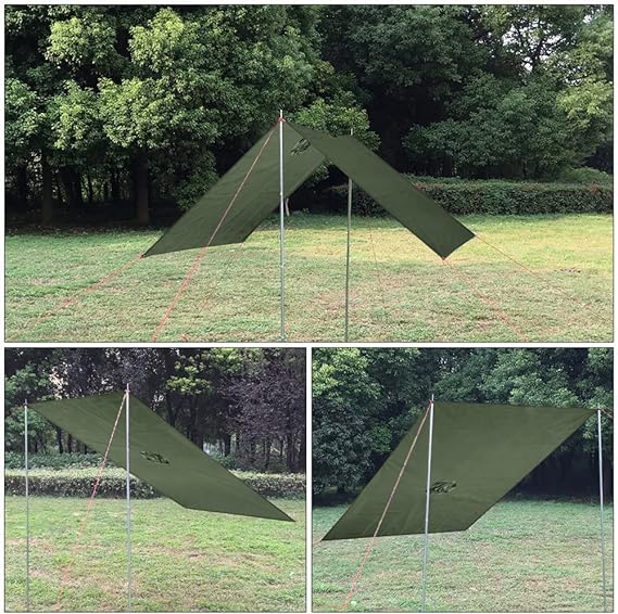 Antipioggia KONUSTEX LAXO PONCHO verde leggero impermeabile antivento