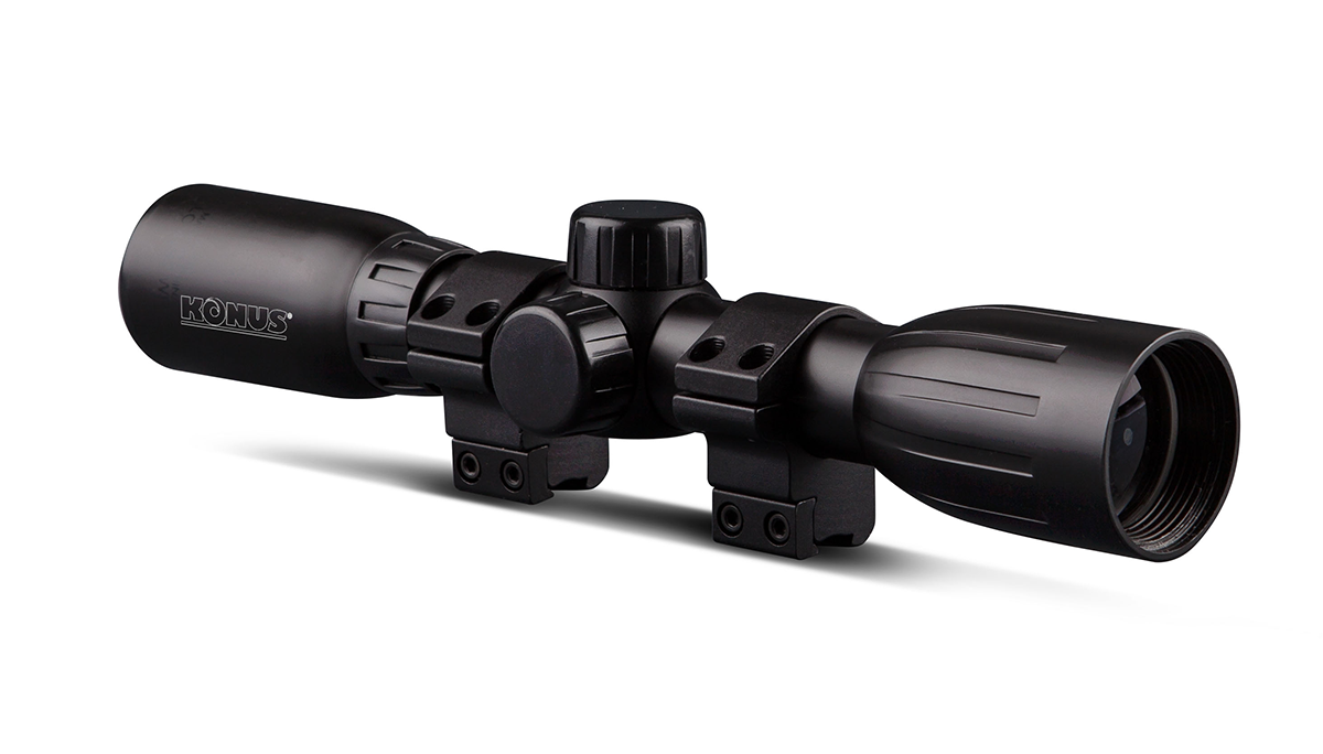 KONUSFIRE Ottica da Fucile 4X32 c/Anelli