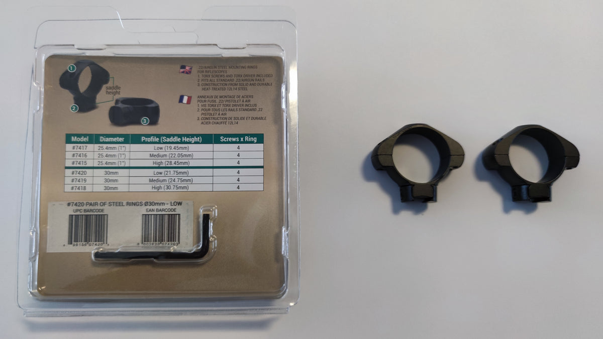 PER SLITTE PER CALIBRO .22 O AIRGUN – BASSO Ø30MM