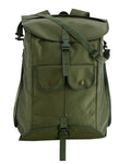 KONUSTEX CERTO Borsa Zaino per funghi 43 Litri con Tasche Frontali e Porta Borracce Coibentate con separatore Verde Militare