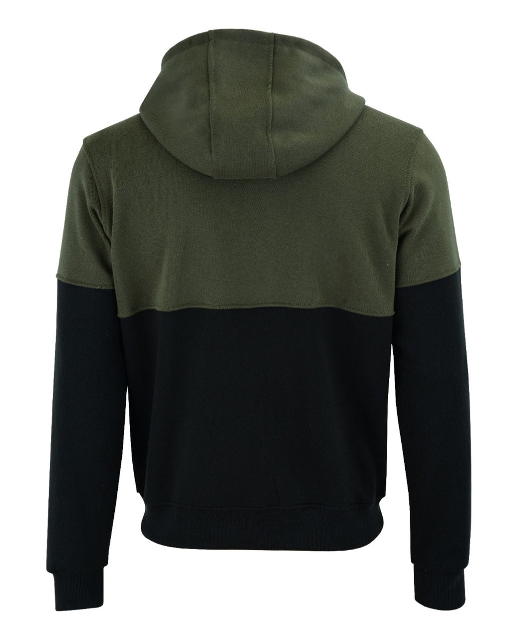 Felpa KONUSTEX LYSEO verde nera con cappuccio e rinforzi #357 - OnTheRoad.shop - KONUSTEX