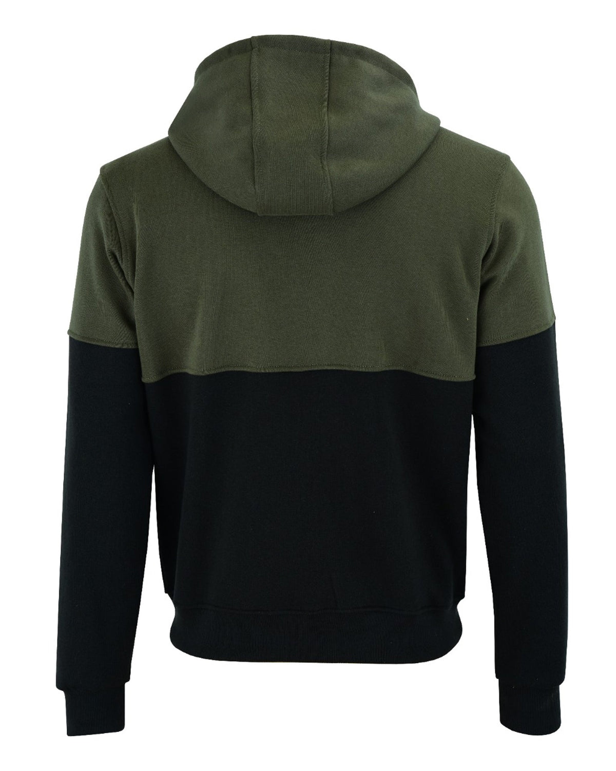 Felpa KONUSTEX LYSEO verde nera con cappuccio e rinforzi #357 - OnTheRoad.shop - KONUSTEX