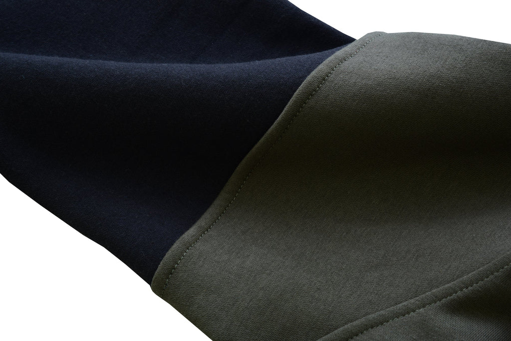 Felpa KONUSTEX LYSEO verde nera con cappuccio e rinforzi #357 - OnTheRoad.shop - KONUSTEX