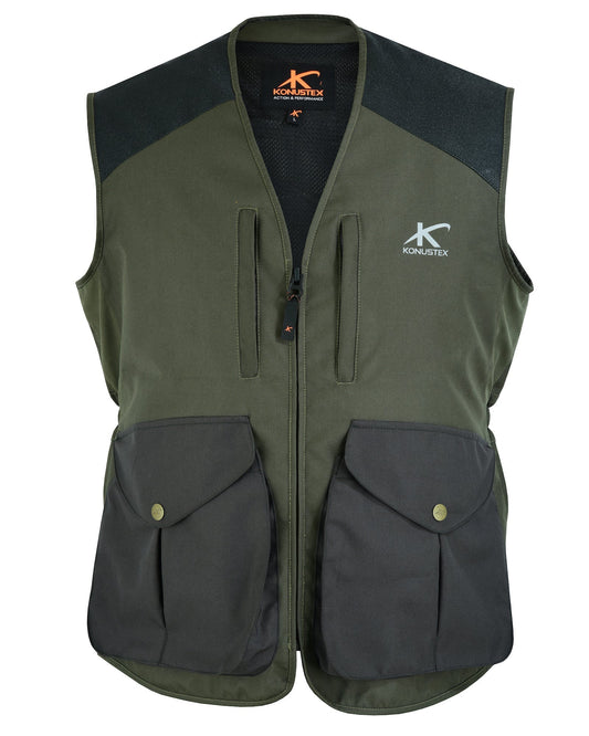 Gilet da caccia KONUSTEX NOTABLE verde #367 - OnTheRoad.shop - KONUSTEX