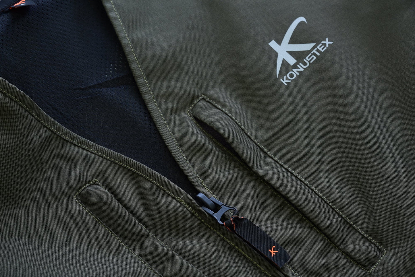 Gilet da caccia KONUSTEX NOTABLE verde #367 - OnTheRoad.shop - KONUSTEX