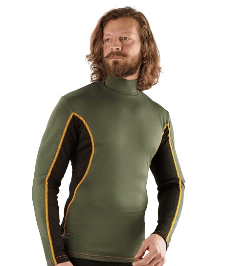 KONUSTEX T-shirt maglia caccia outdoor GAMEMAX Lupetto Polipropilene verde #0233 - OnTheRoad.shop - KONUSTEX