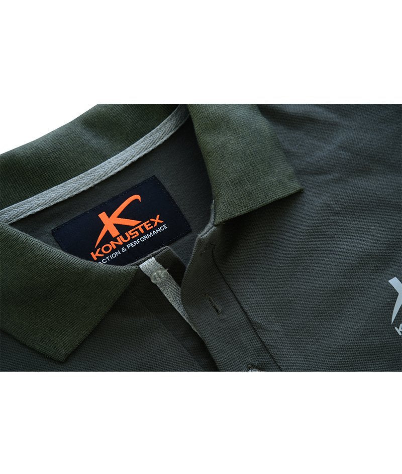 KONUSTEX UNITARY POLO T-shirt maglia Polo Verde maniche corte - OnTheRoad.shop - KONUSTEX