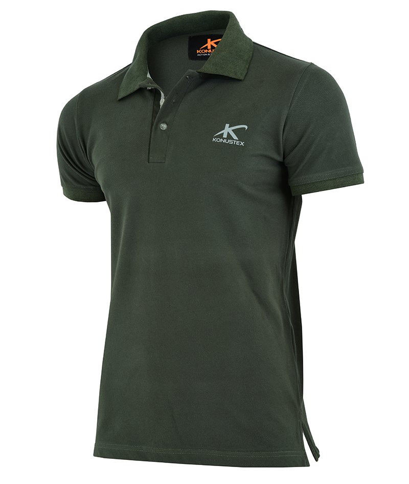 KONUSTEX UNITARY POLO T-shirt maglia Polo Verde maniche corte - OnTheRoad.shop - KONUSTEX